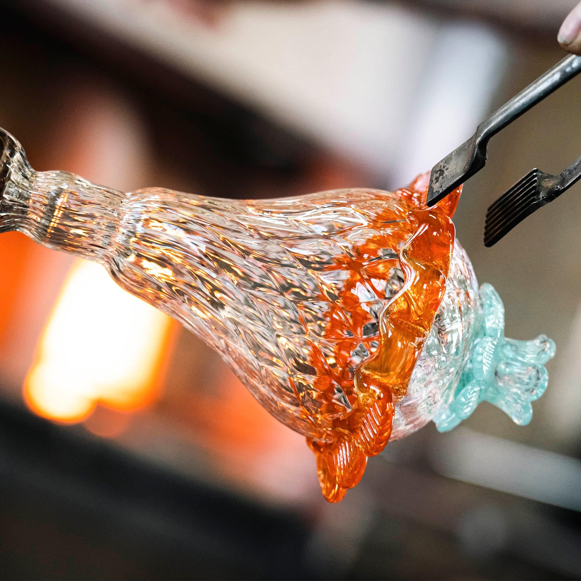 Artistic glass lightbulb chandelier Murano Bulb Marcantonio X Multiforme #06 For Sale 1