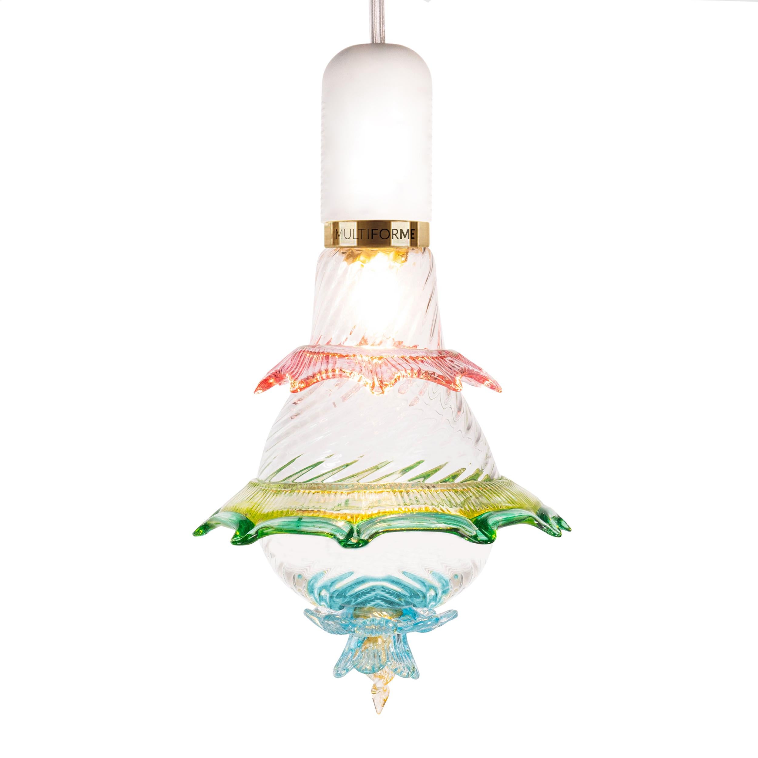 Artistic glass lightbulb chandelier Murano Bulb Marcantonio X Multiforme #07 In New Condition For Sale In Trebaseleghe, IT