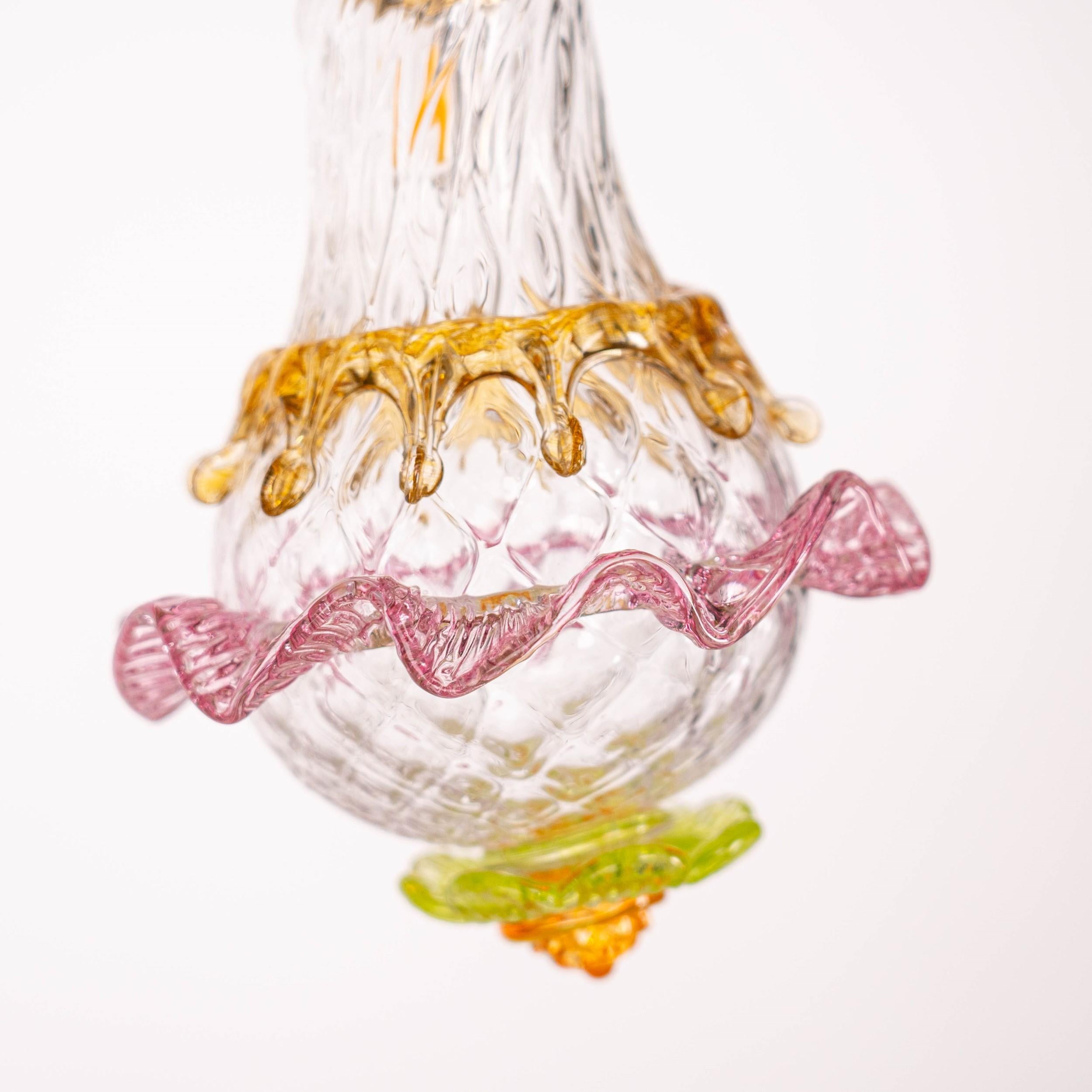 Modern Artistic glass lightbulb chandelier Murano Bulb Marcantonio X Multiforme #08 For Sale