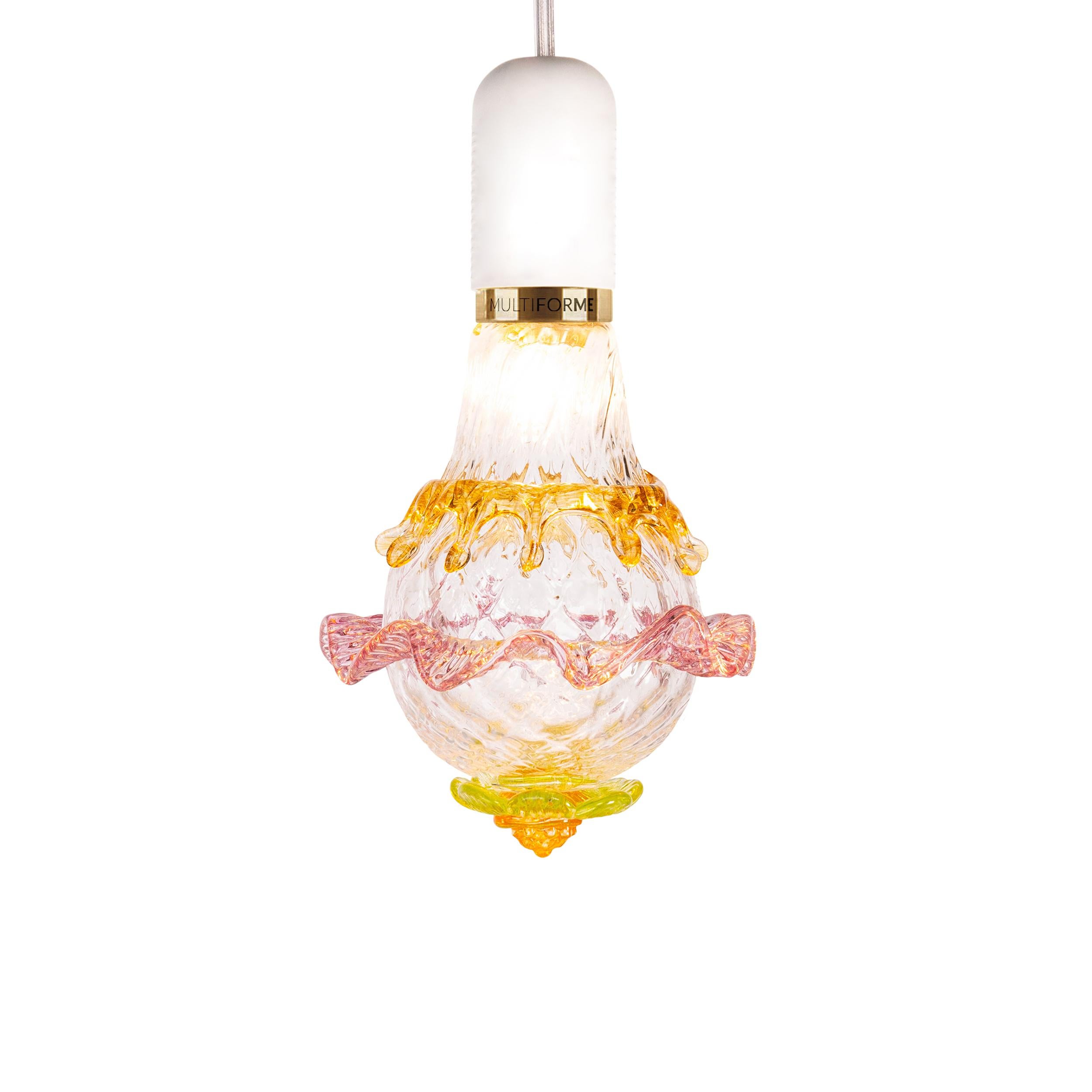 Artistic glass lightbulb chandelier Murano Bulb Marcantonio X Multiforme #08 In New Condition For Sale In Trebaseleghe, IT