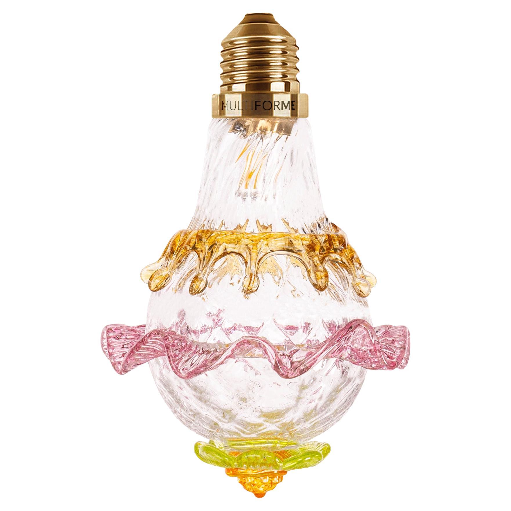 Artistic glass lightbulb chandelier Murano Bulb Marcantonio X Multiforme #08