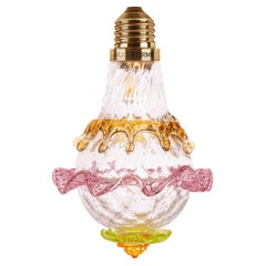 Artistic glass lightbulb chandelier Murano Bulb Marcantonio X Multiforme #08