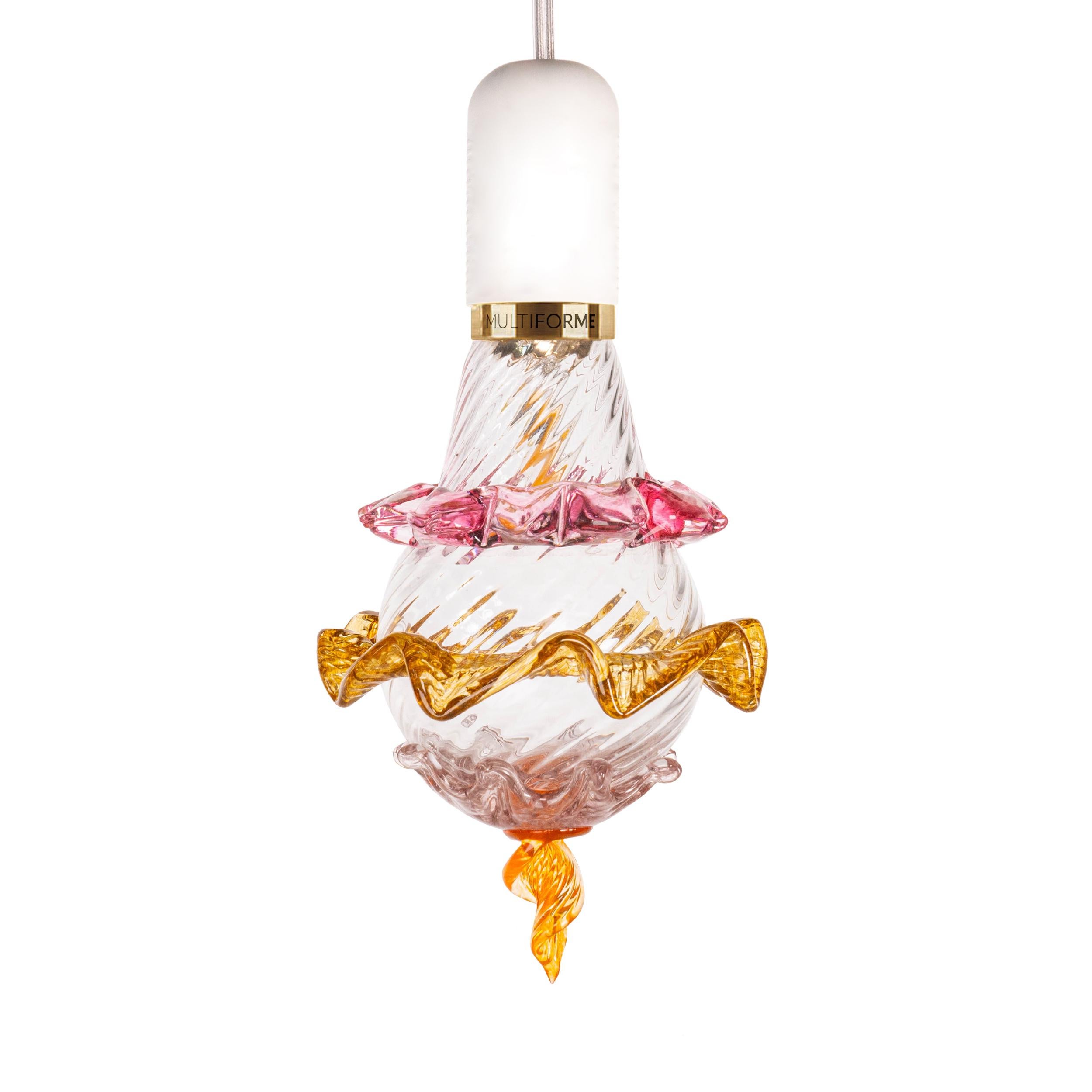Artistic glass lightbulb chandelier Murano Bulb Marcantonio X Multiforme #09 In New Condition For Sale In Trebaseleghe, IT