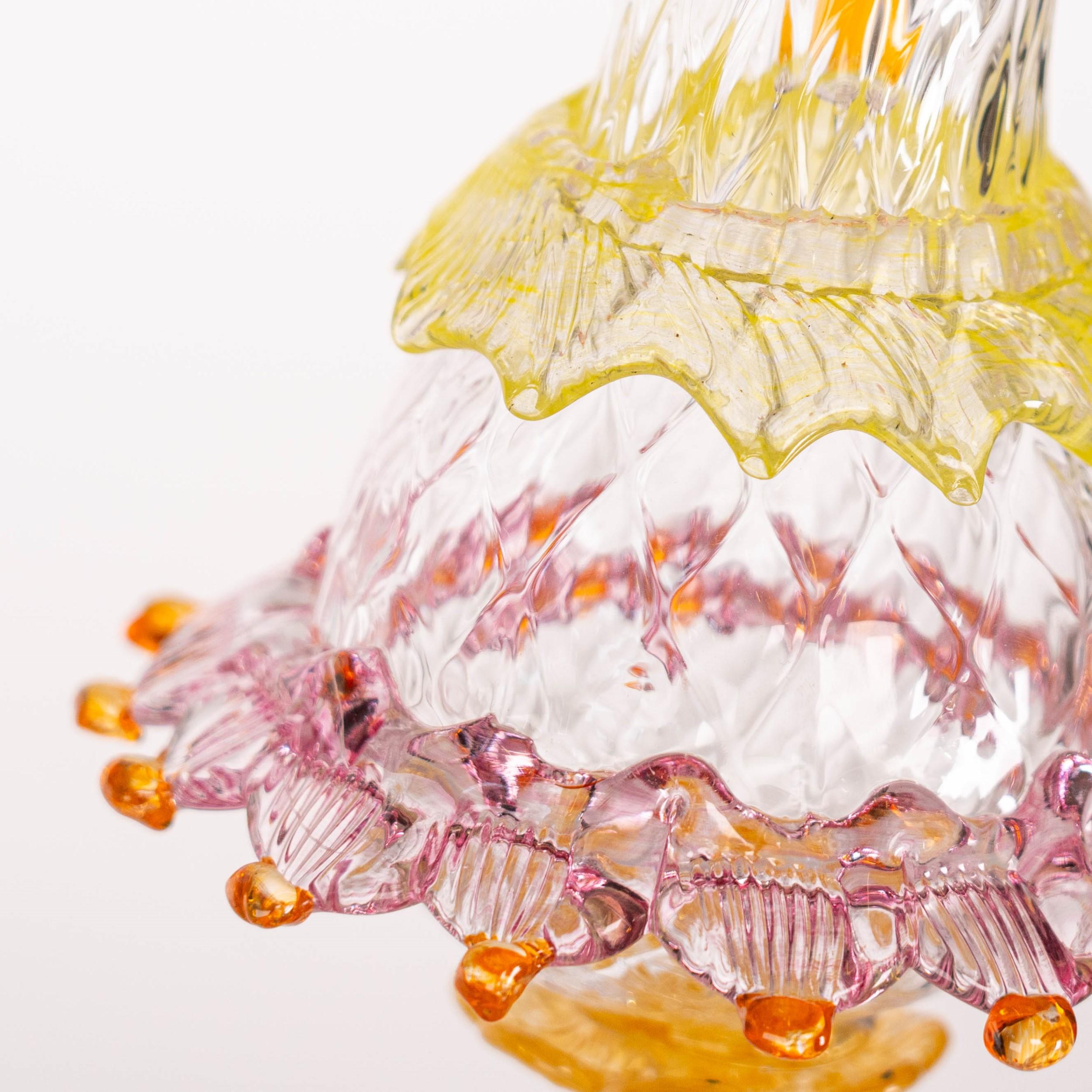 Artistic glass lightbulb chandelier Murano Bulb Marcantonio X Multiforme #10 For Sale 3
