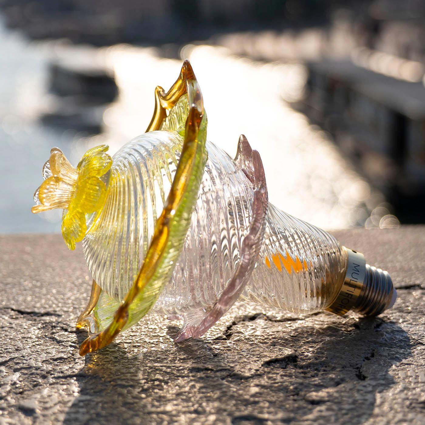 XXI secolo e contemporaneo Lampadario artistico in vetro Murano Lampadina Marcantonio X Multiforme #10 in vendita