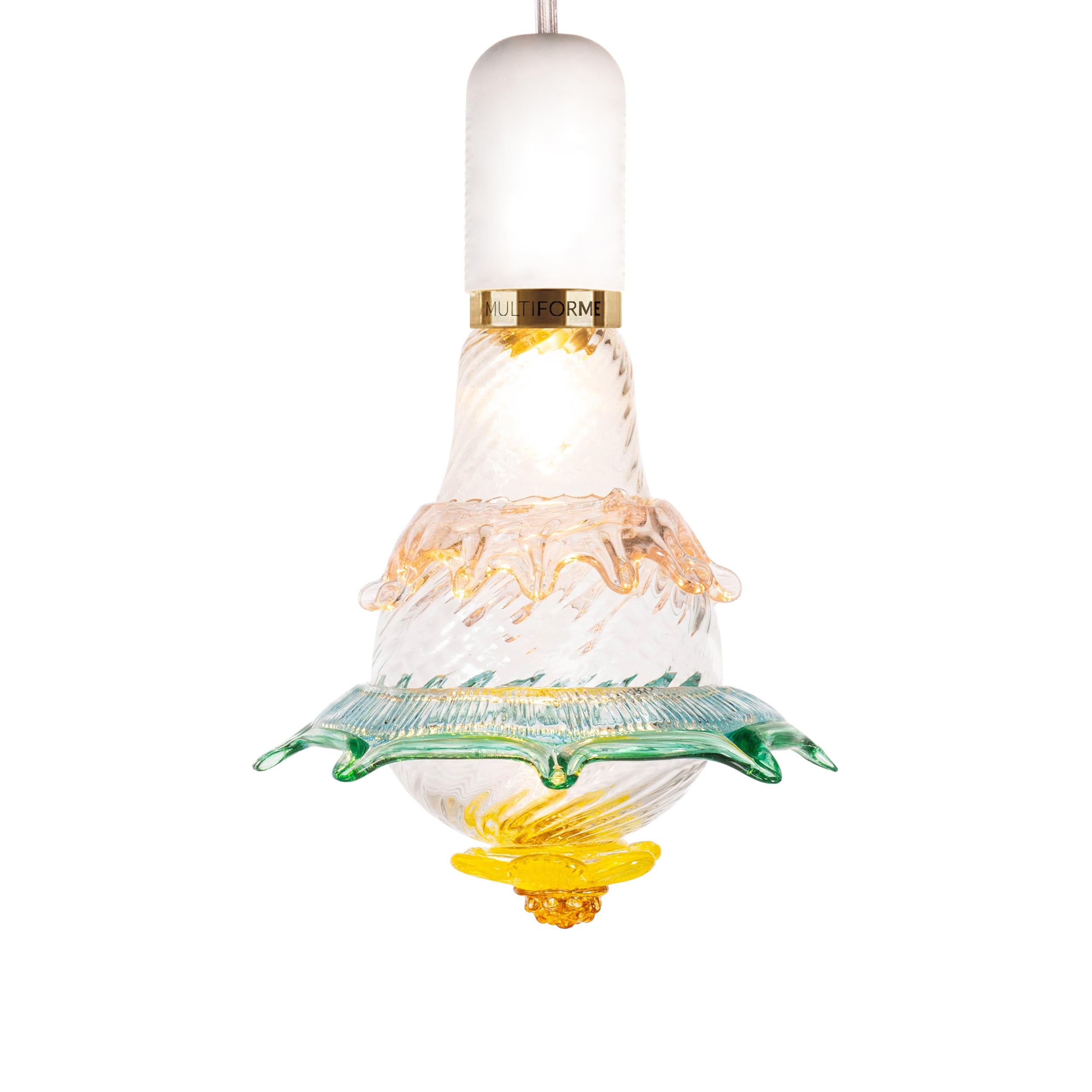 Artistic glass lightbulb chandelier Murano Bulb Marcantonio X Multiforme #11 In New Condition For Sale In Trebaseleghe, IT