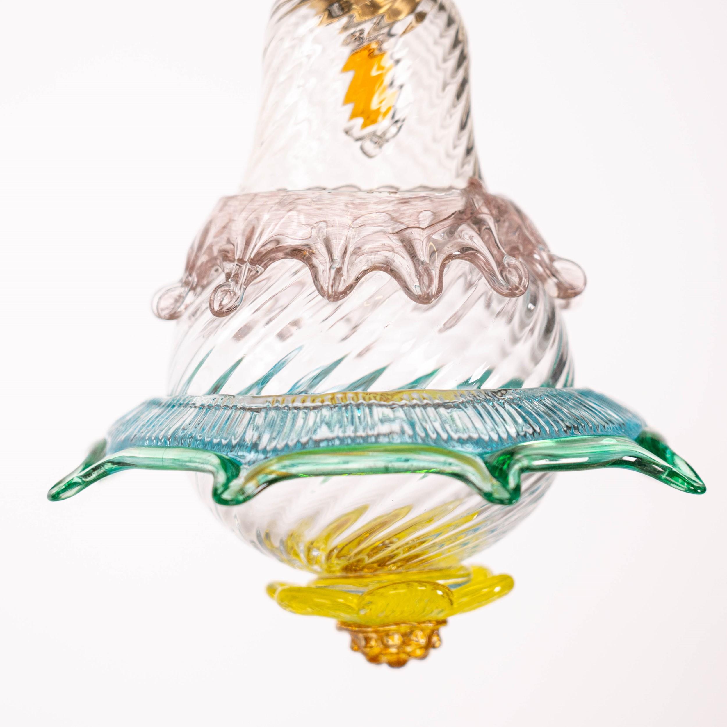Modern Artistic glass lightbulb chandelier Murano Bulb Marcantonio X Multiforme #11 For Sale