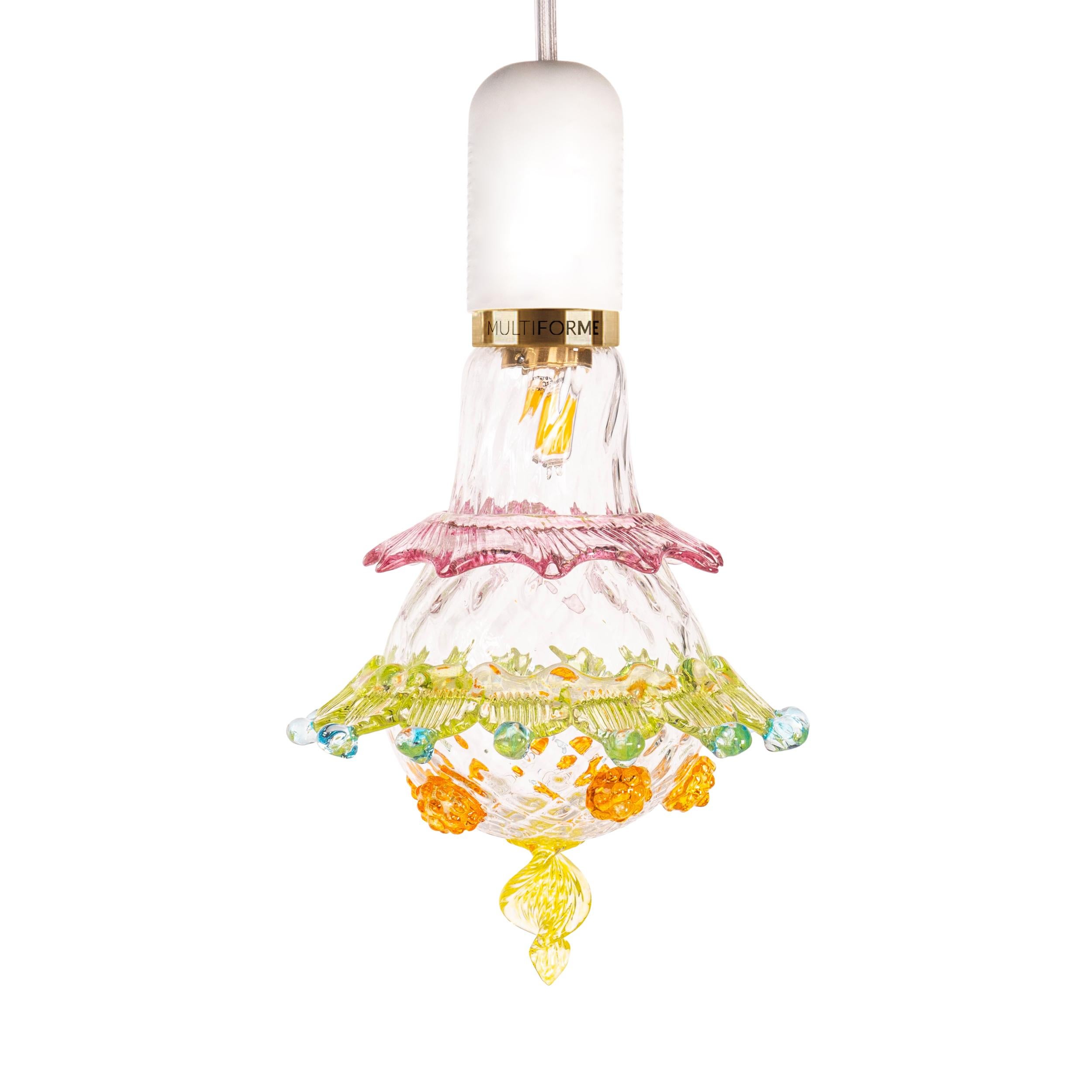 Artistic glass lightbulb chandelier Murano Bulb Marcantonio X Multiforme #12 In New Condition For Sale In Trebaseleghe, IT