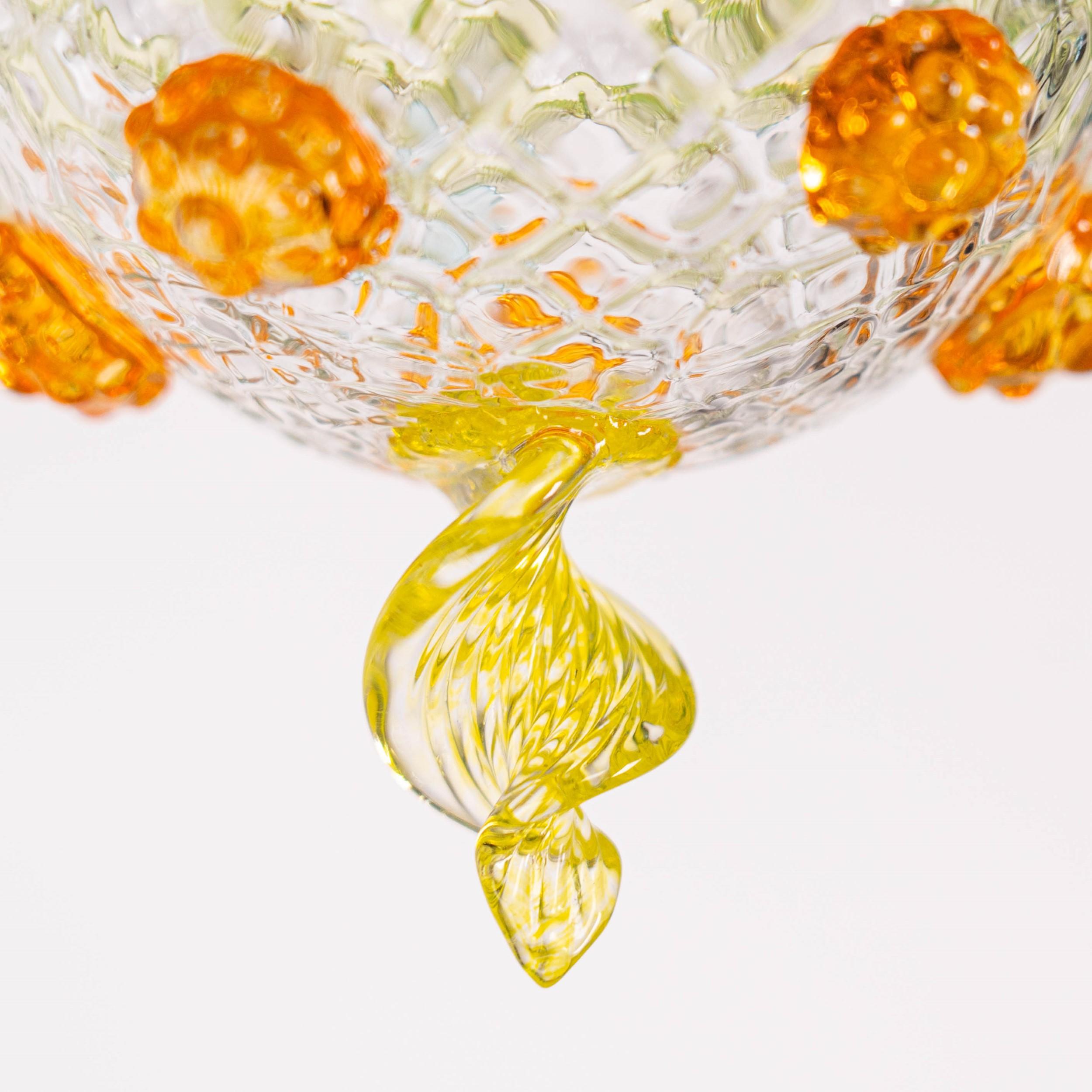 Art Glass Artistic glass lightbulb chandelier Murano Bulb Marcantonio X Multiforme #12 For Sale
