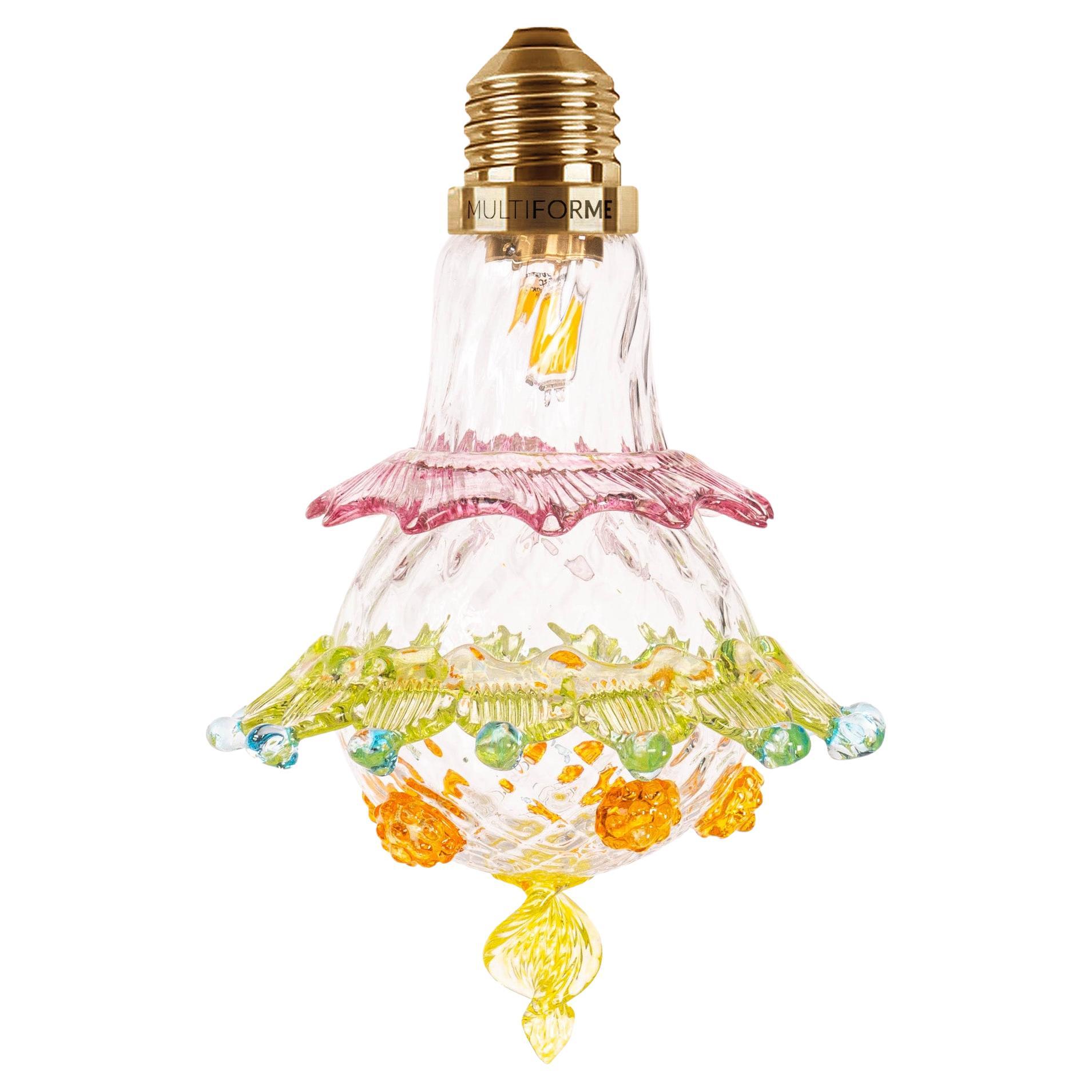 Artistic glass lightbulb chandelier Murano Bulb Marcantonio X Multiforme #12