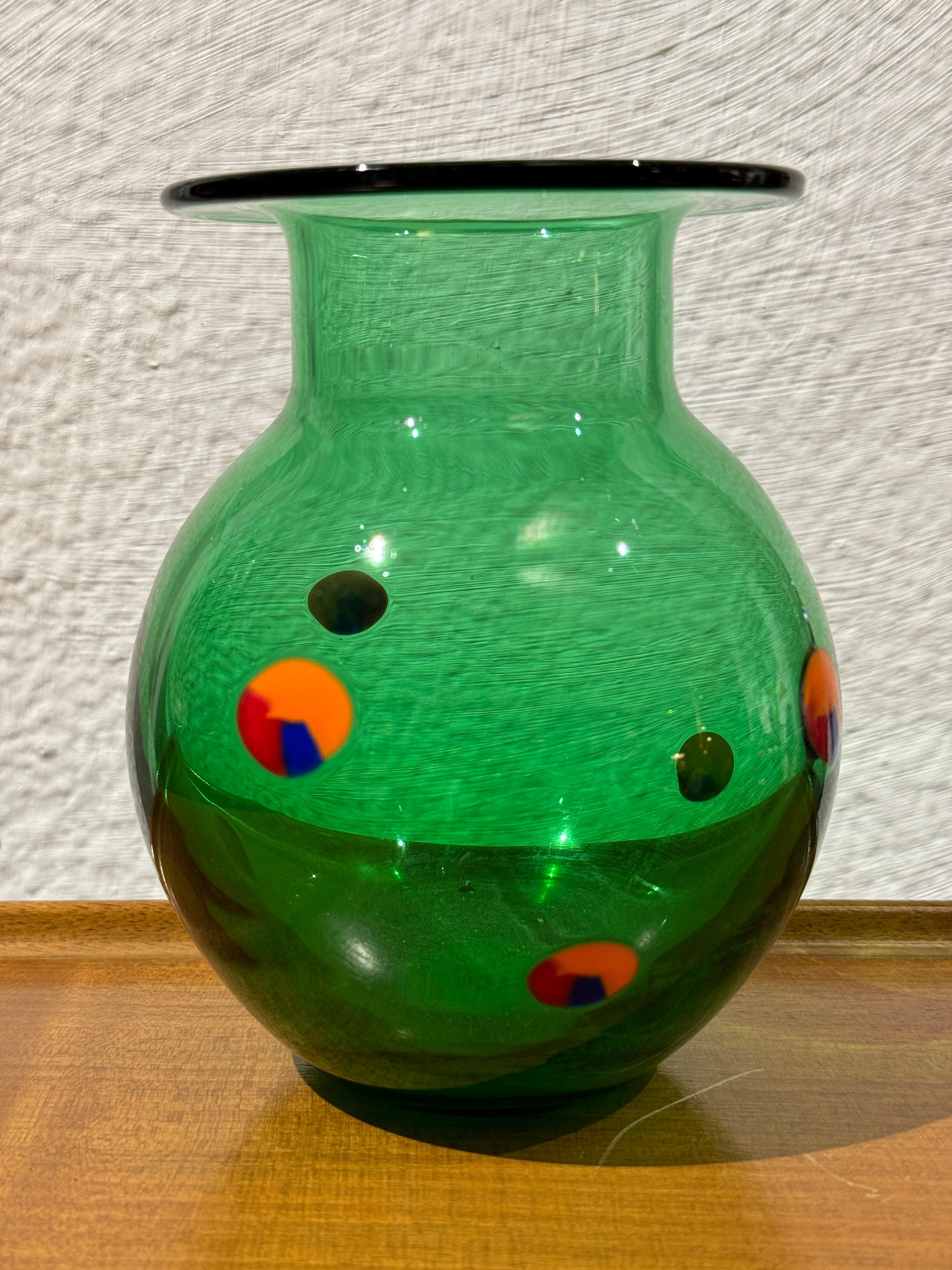 Vaso in vetro Artistics di Orrefors Sweden In condizioni buone in vendita a BARCELONA, ES
