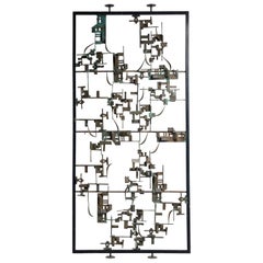 Artistic Hand-Crafted Room Divider in Bronze