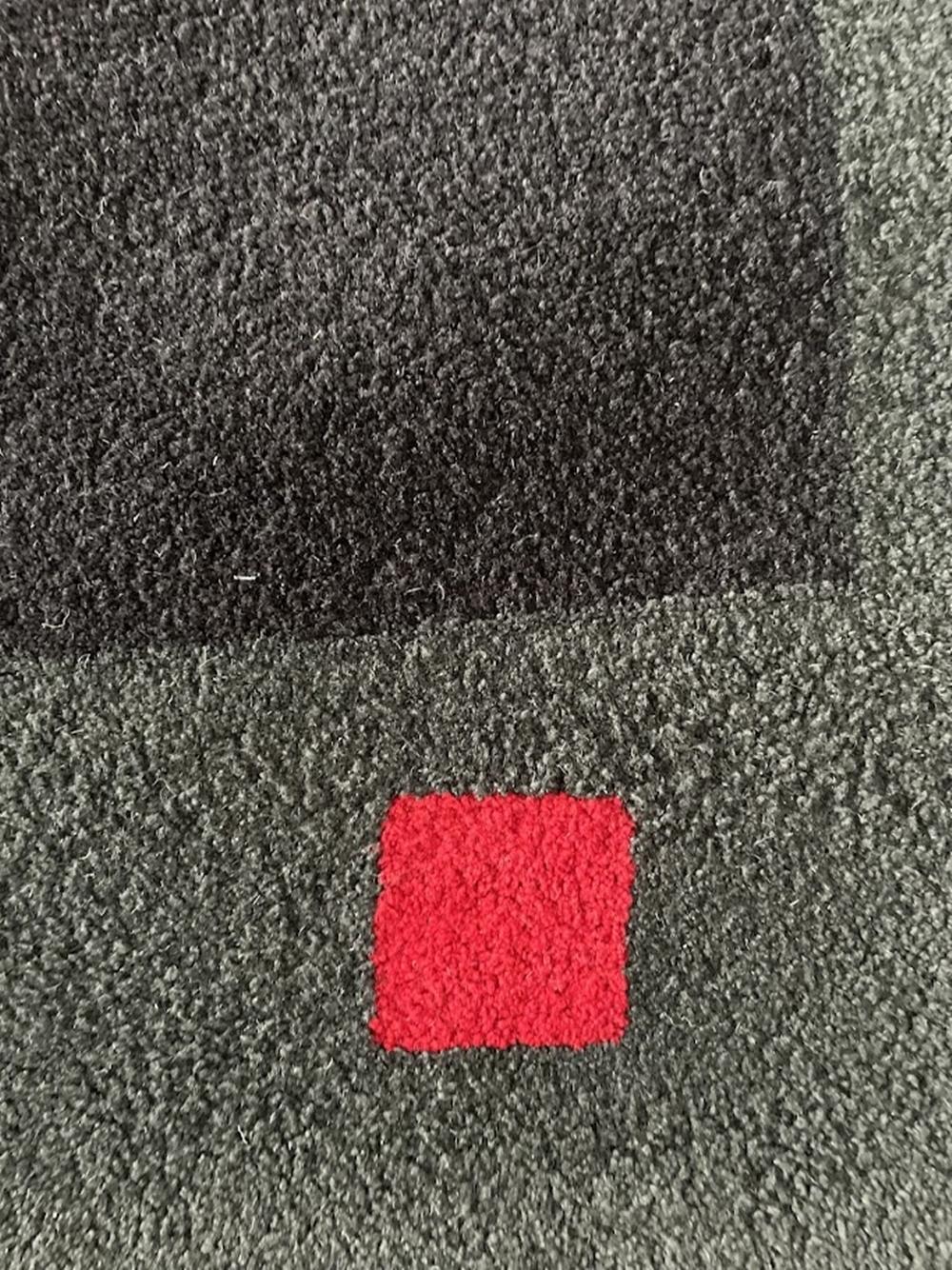 French Artistic Hand Tufted Rug by Tisca France 1990s For Sale