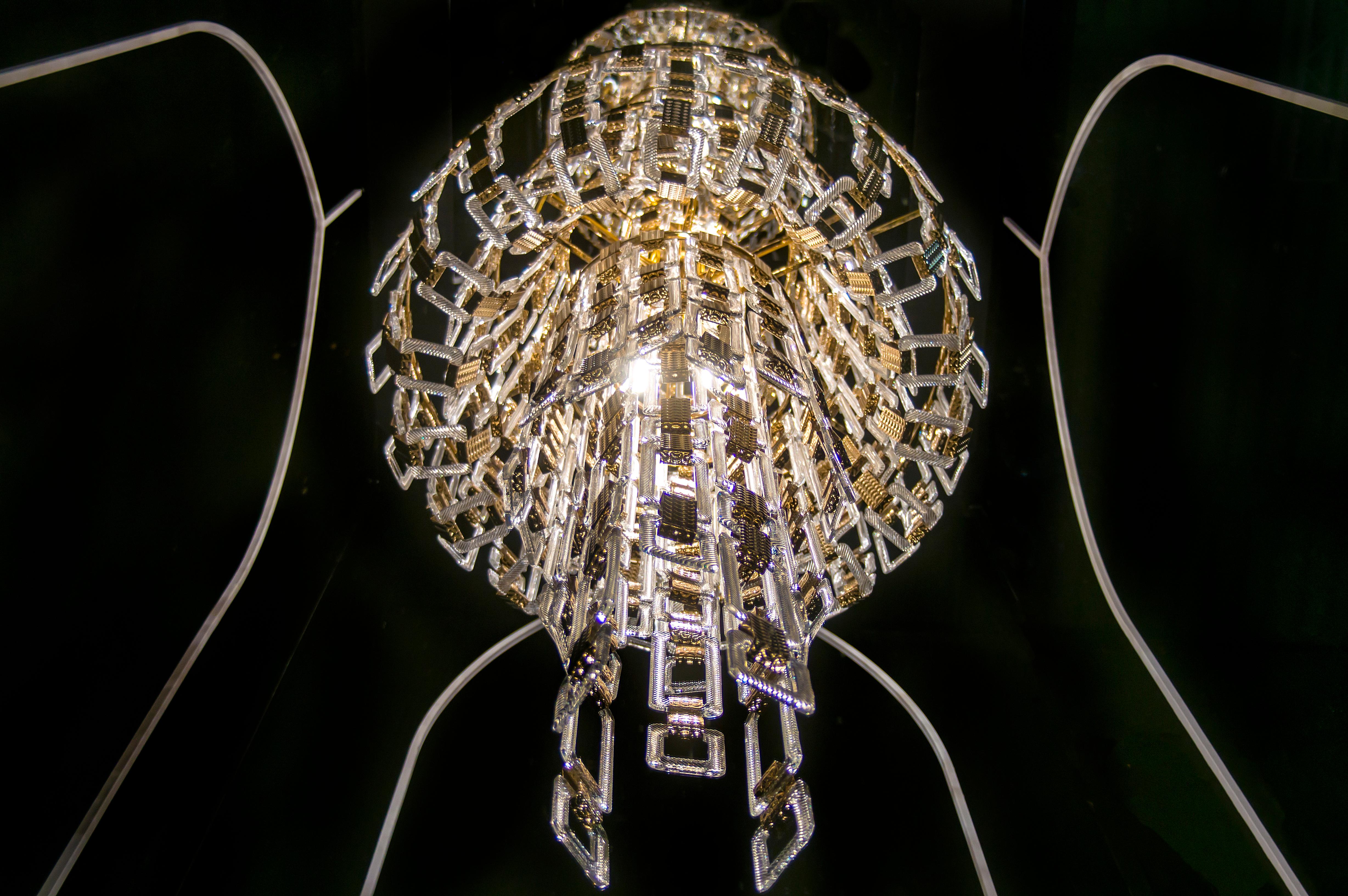 Hand-Crafted Artistic Handmade Chandelier, Belle Epoque R/130  by A. Lohman and La Murrina For Sale