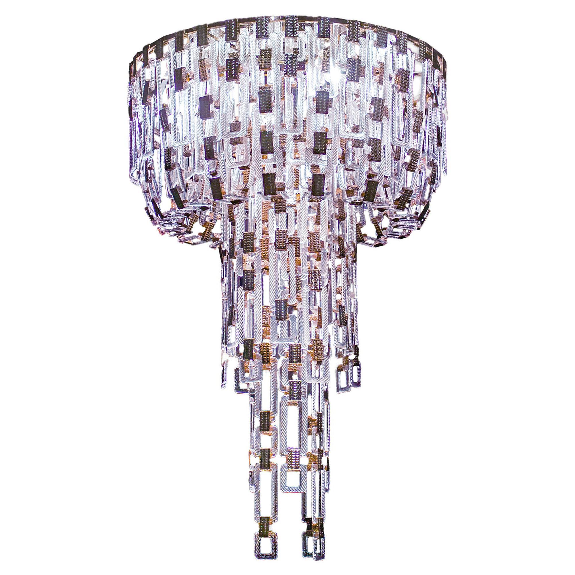 Artistic Handmade Chandelier, Belle Epoque R/130  by A. Lohman and La Murrina For Sale