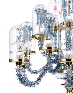 Artistic Handmade Chandelier Jardin De Verre, by A. La Spada and La Murrina