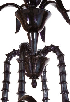 Lampadario artistico di design fatto a mano Ca' Rezzonico New York in vetro di Murano