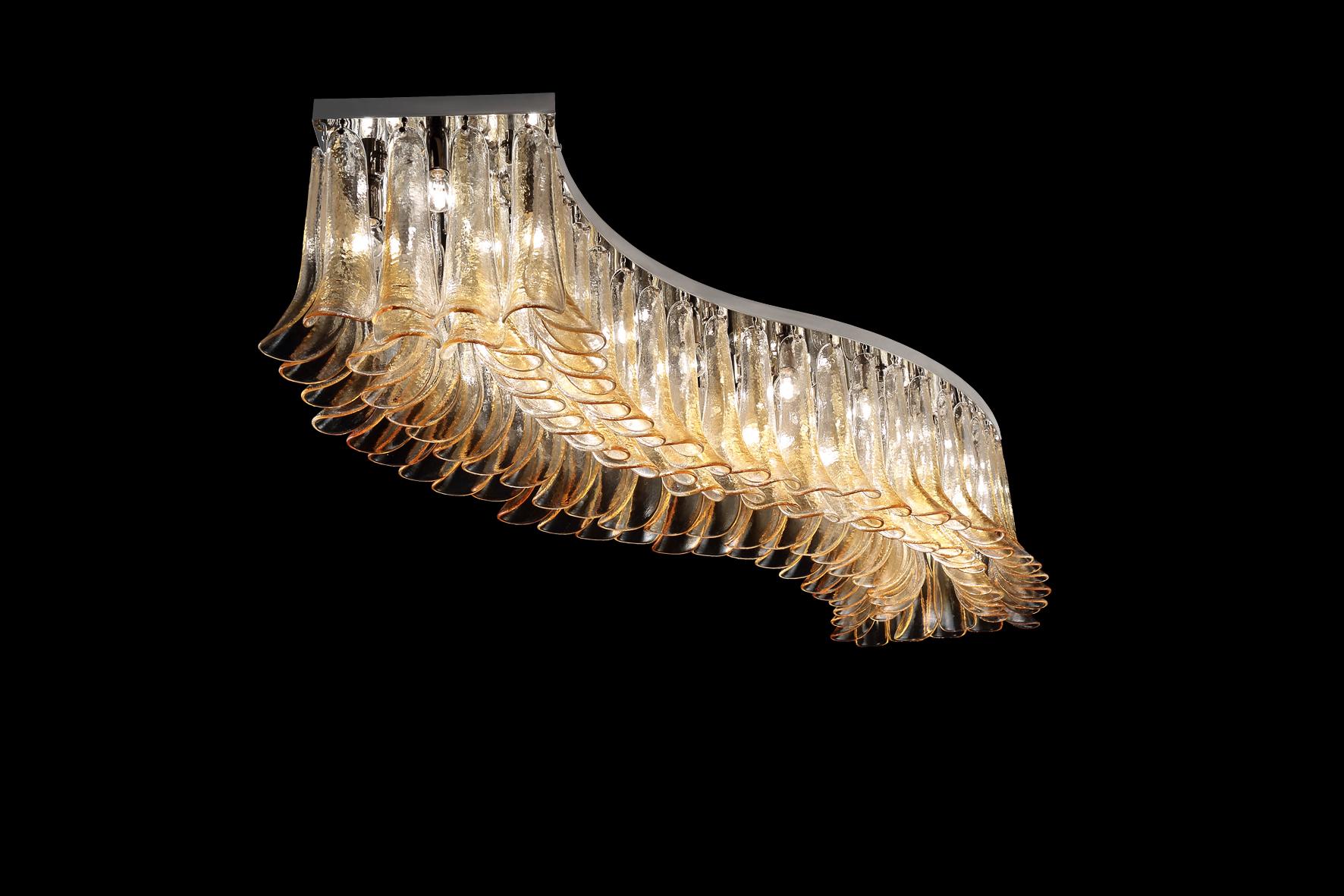 Italian Artistic Handmade Modular Murano Glass Chandelier, 901 by La Murrina For Sale