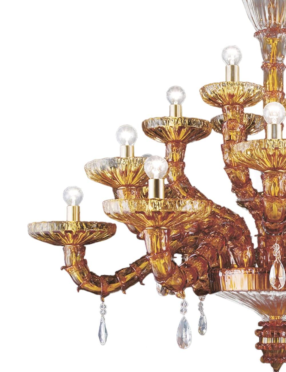 Modern Artistic Handmade Murano Glass Chandelier Ca' D'oro by La Murrina For Sale