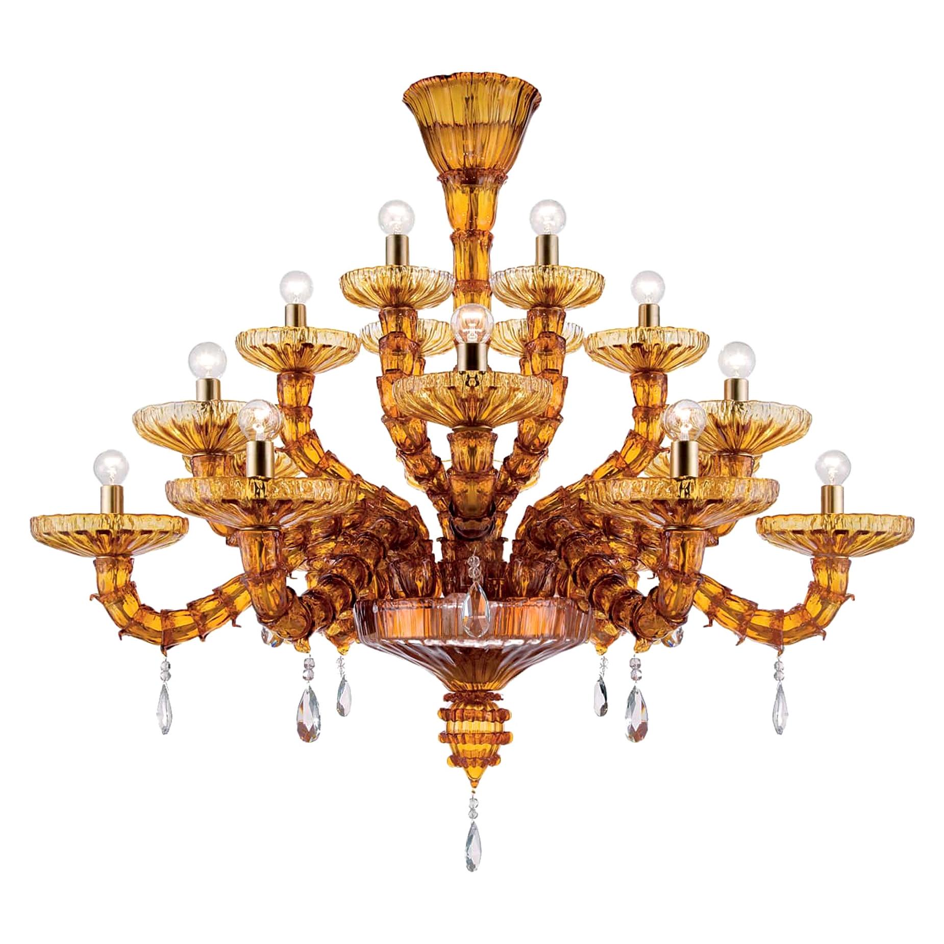 Artistic Handmade Murano Glass Chandelier Ca' D'oro by La Murrina