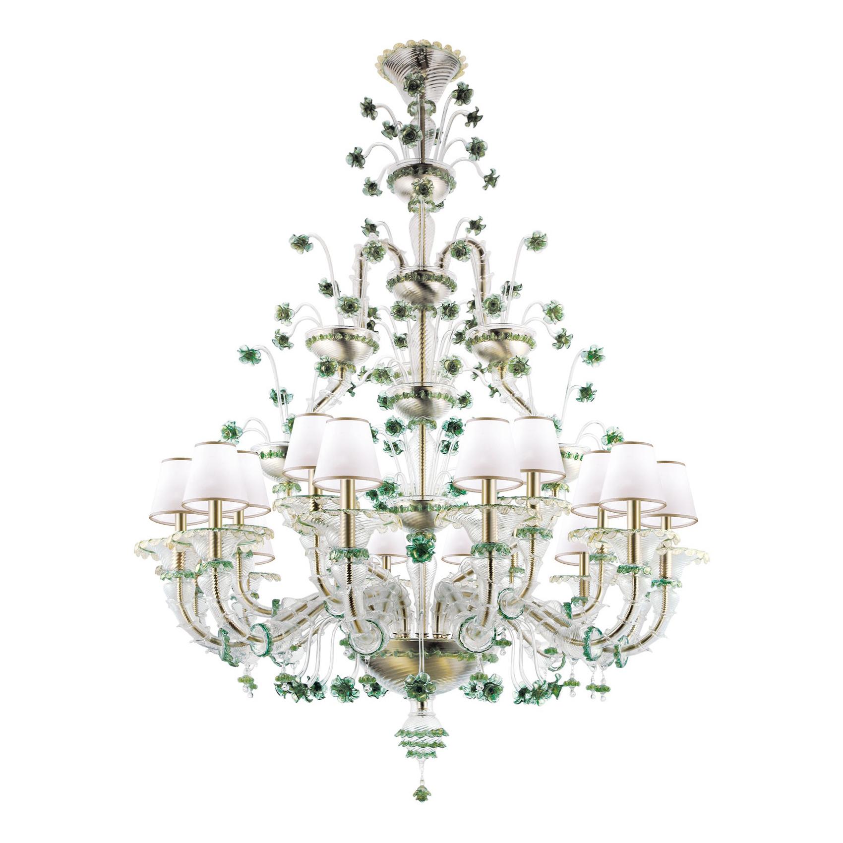 Artistic Handmade Murano Glass Chandelier Ca' Rezzonico by La Murrina