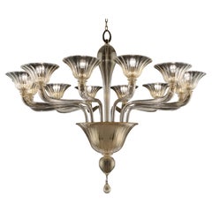 Lustre artistique en verre de Murano fait main Ouverture de La Murrina