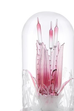 Artistic Handmade Table Lamp Jardin De Verre, by A. La Spada and La Murrina