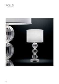 Artistic Handmade Table Lamp Rolls, by La Murrina