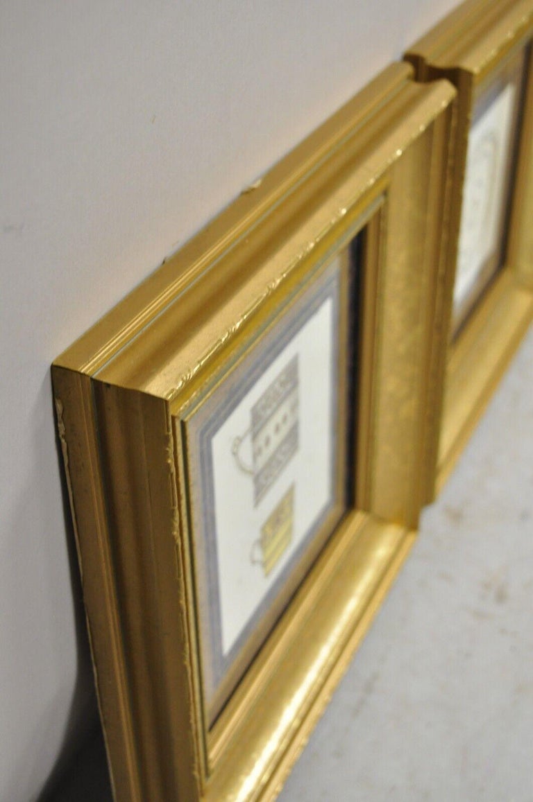 Artistic Innovations Framed Art Print Canada Plate and Cups, 3 Pc Set