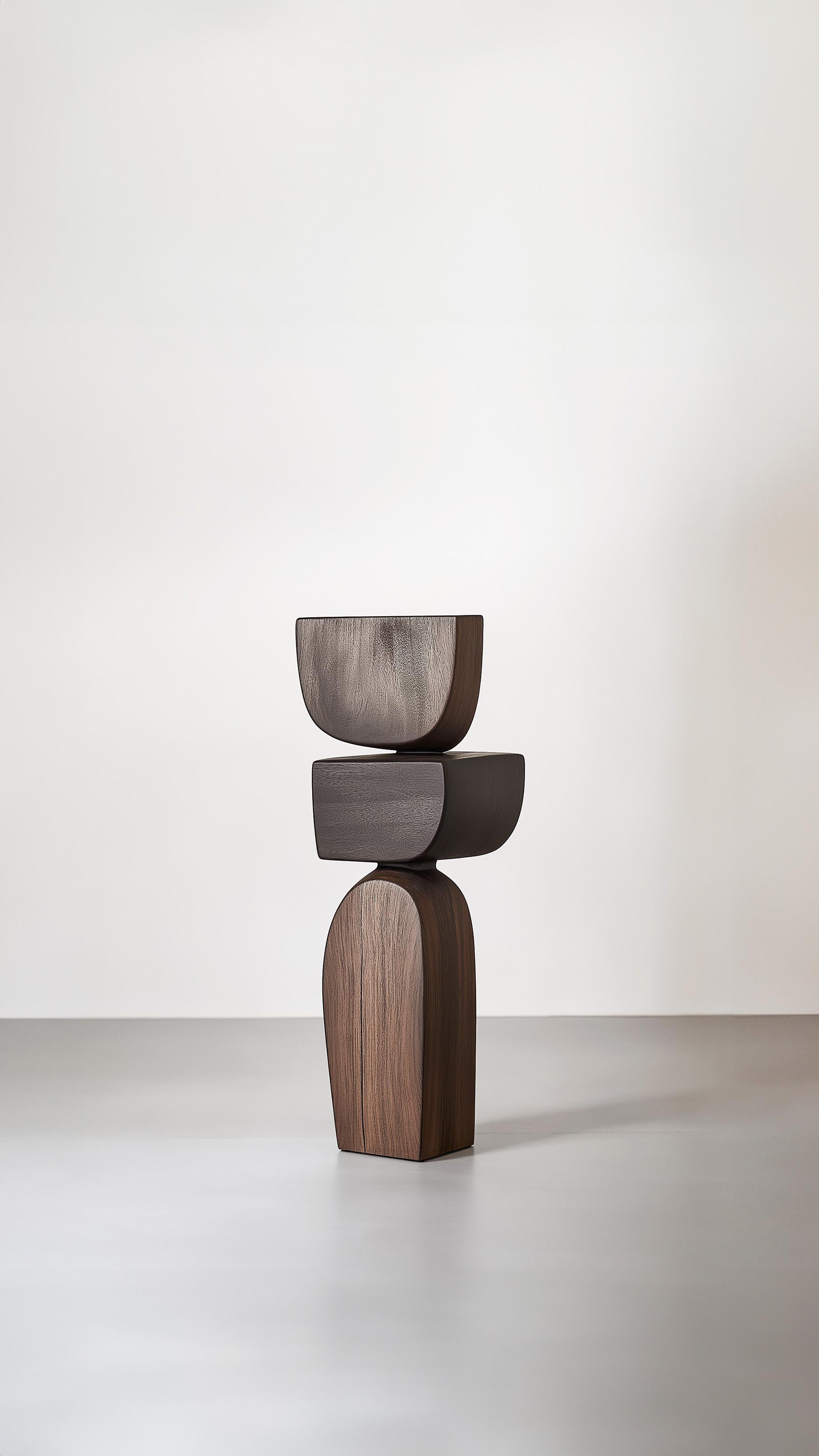 Fatto a mano Installazione Artistica Lull No21 - Scultura in legno di NONO per lo Space Contemporaneo in vendita