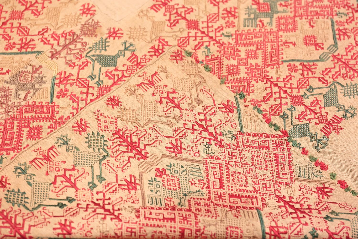 Gorgeous 17th Century Antique Italian Silk Embroidery Textile, Country of Origin: Italy, Circa Date: 17th Century