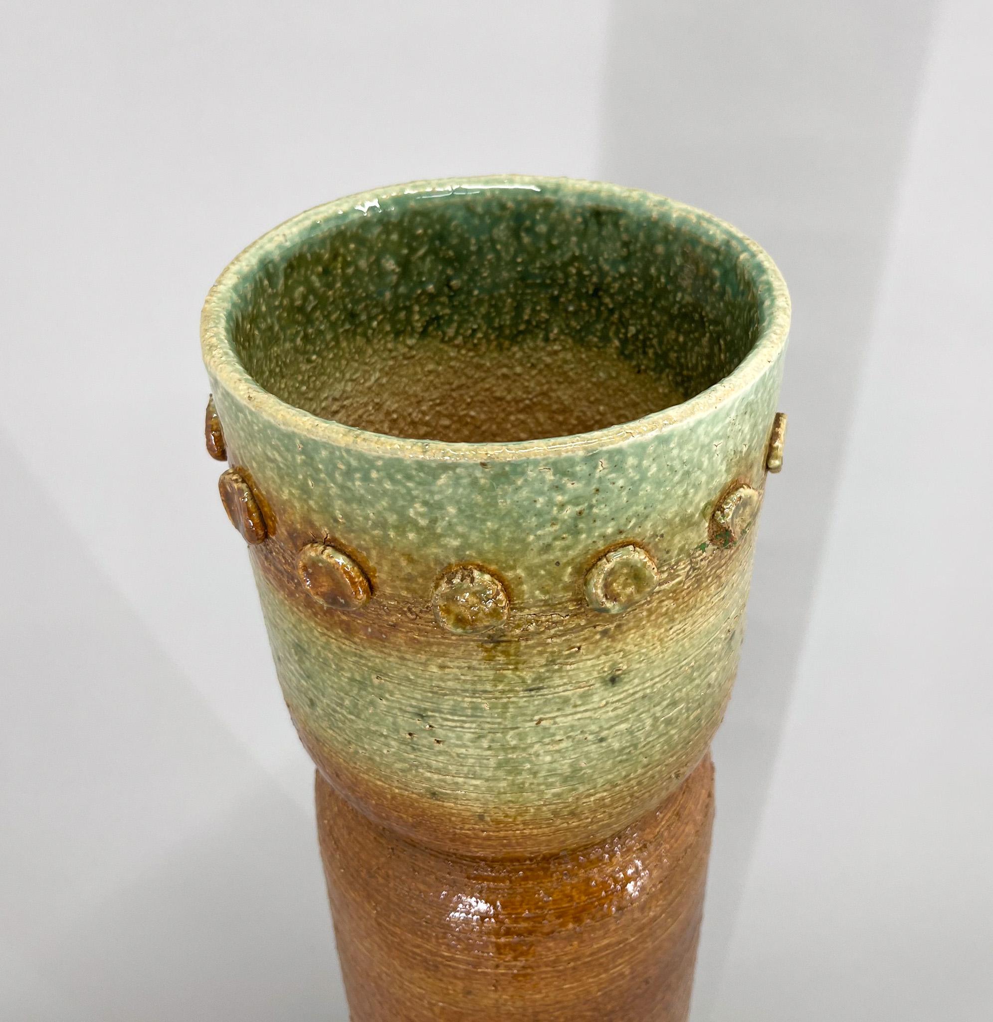 Artistic Mid-Century Ceramic Vase, Czechoslovakia In Good Condition For Sale In Praha, CZ