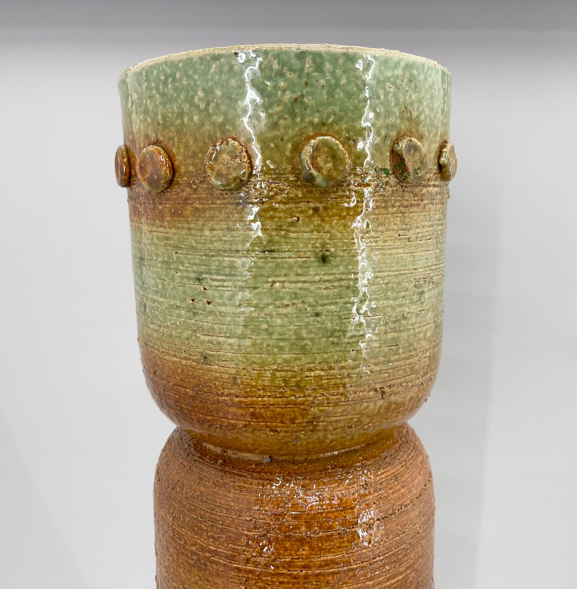20th Century Artistic Mid-Century Ceramic Vase, Czechoslovakia For Sale