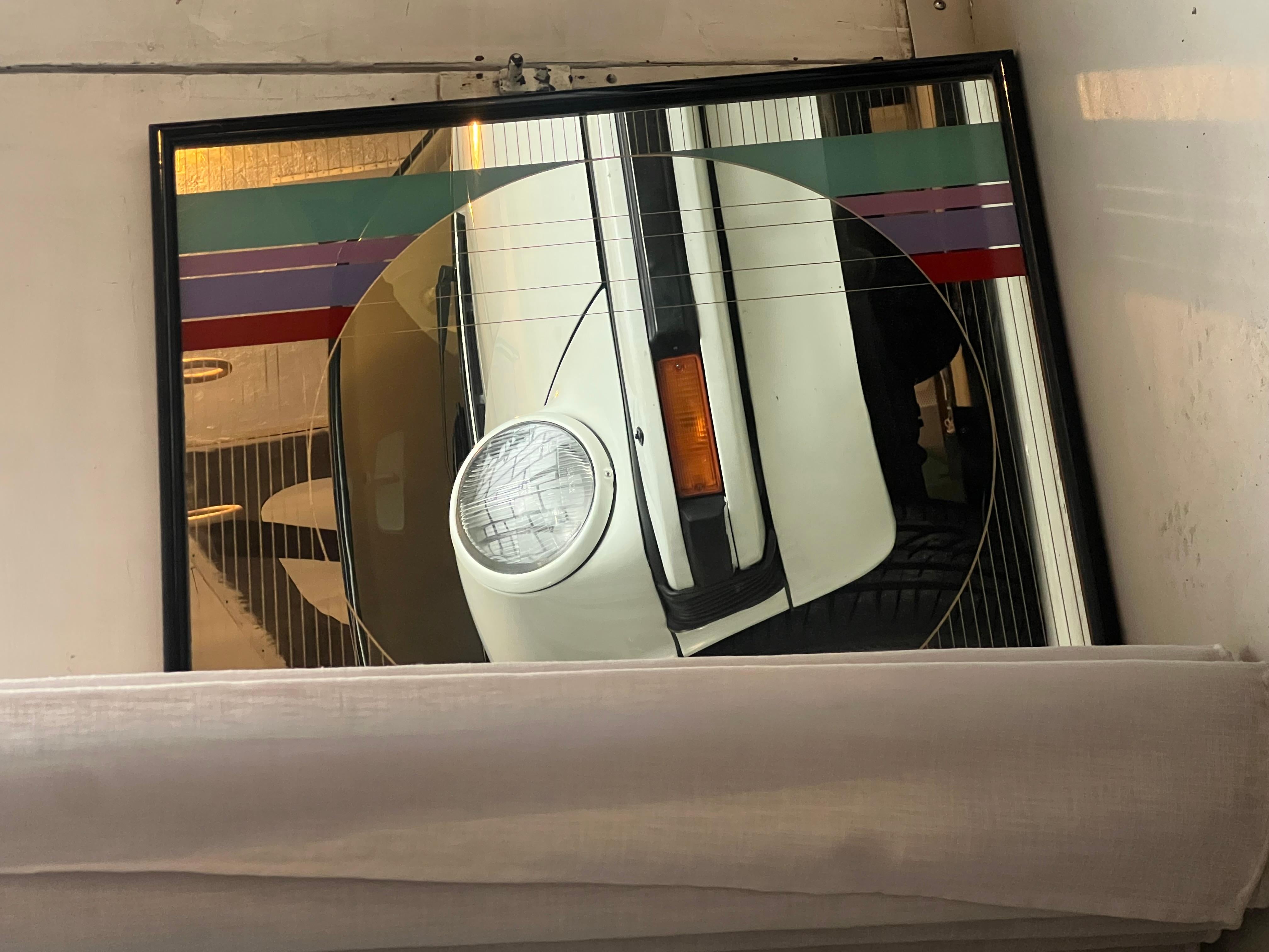 Miroir d'art/design d'Eugenio Carmi pour Acerbis des années 1980 en vente 1
