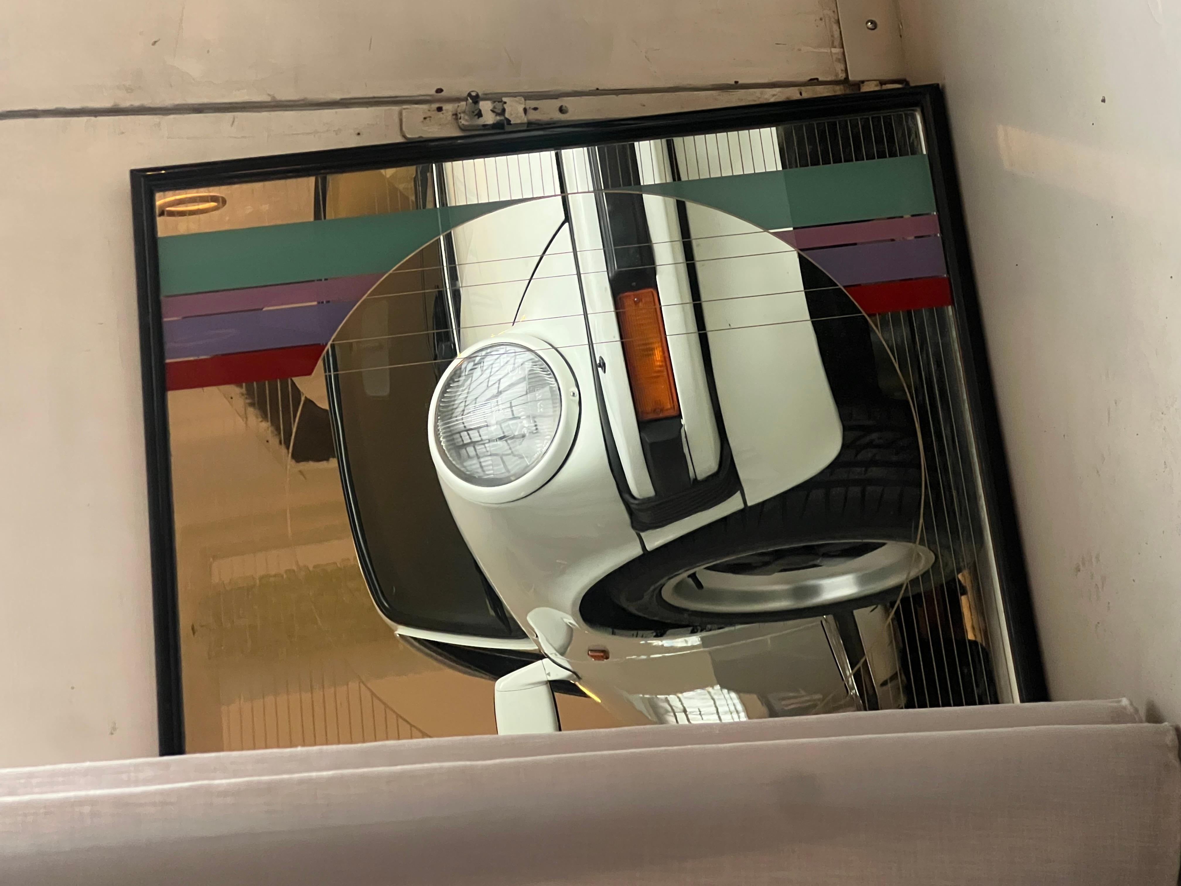 Miroir d'art/design d'Eugenio Carmi pour Acerbis des années 1980 en vente 2