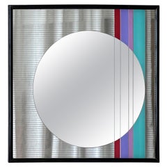 Retro Artistic Mirror Made in Italy, Eugenio Carmi for Acerbis