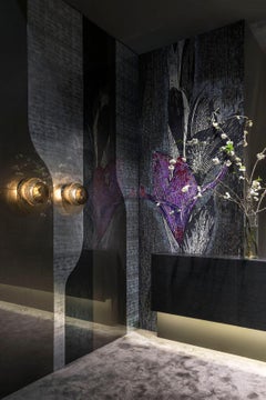 Artistic Mosaic Handmade on Aluminum Panel Dimension und Farben anpassbar