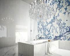 Mosaico artistico fatto a mano su pannello di alluminio Dimensioni e colori personalizzabili