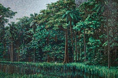 Artistic Mosaic Handmade on Aluminum Panel Dimension and Colors Customizable