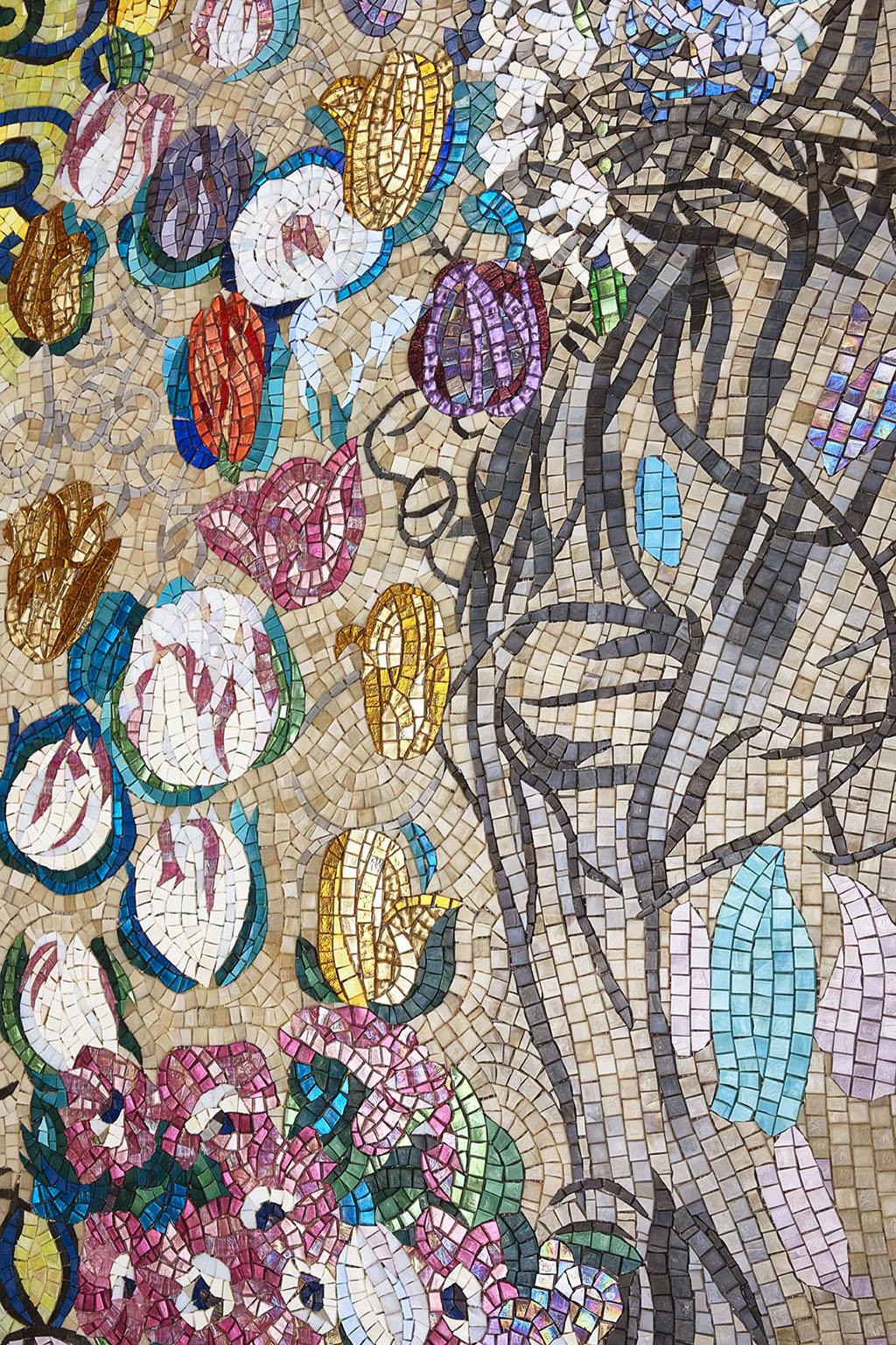 Artistic Mosaic Handmade on Aluminum Panel Dimension und Farben anpassbar (Moderne) im Angebot
