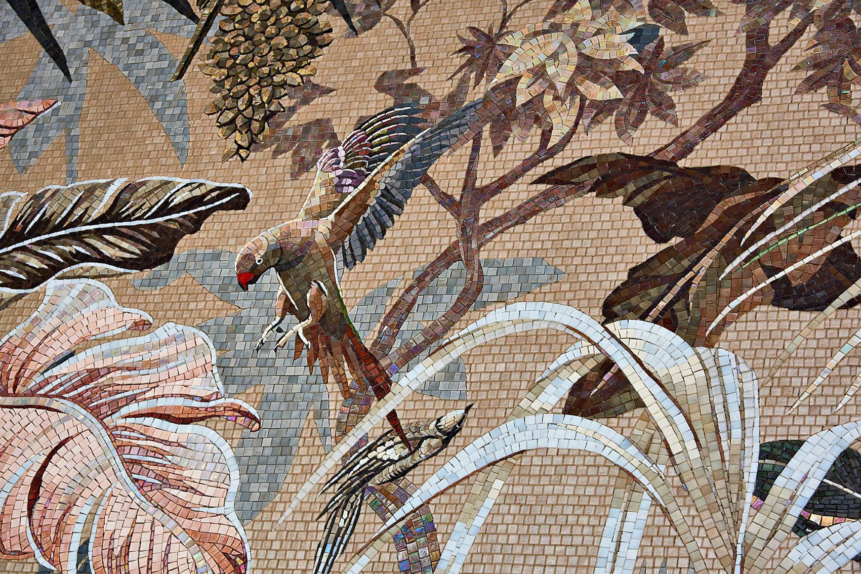 Artistic Mosaic Handmade on Aluminum Panel Dimension und Farben anpassbar (Italienisch) im Angebot