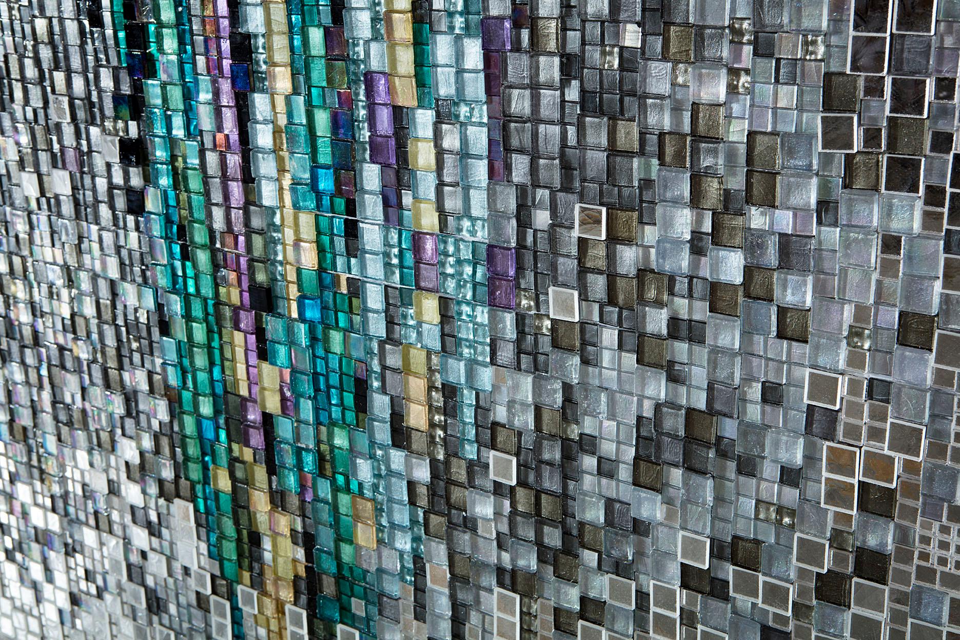 Artistic Mosaic Handmade on Aluminum Panel Dimension und Farben anpassbar (Italienisch) im Angebot