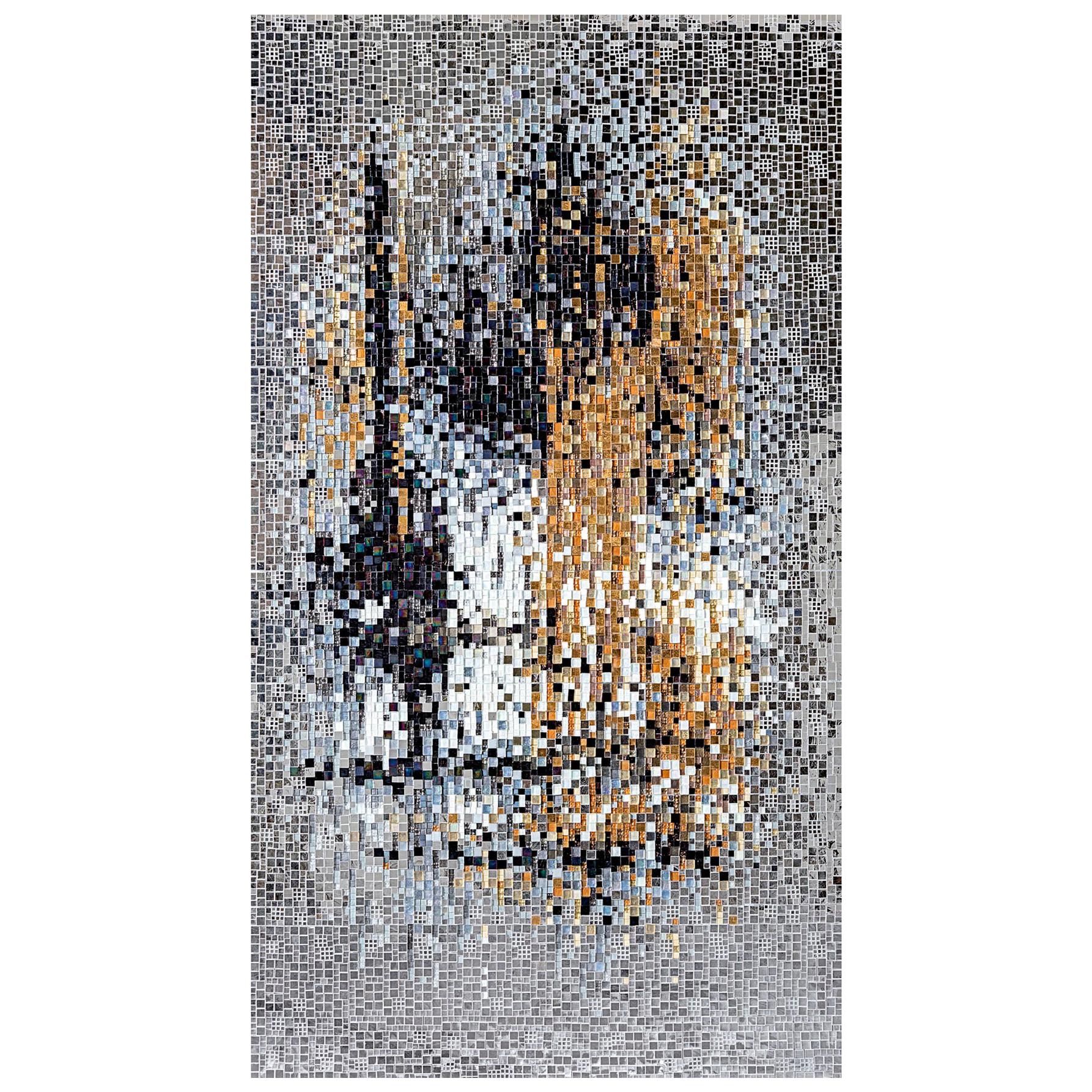 Artistic Mosaic Handmade on Aluminum Panel Dimension and Colors Customizable