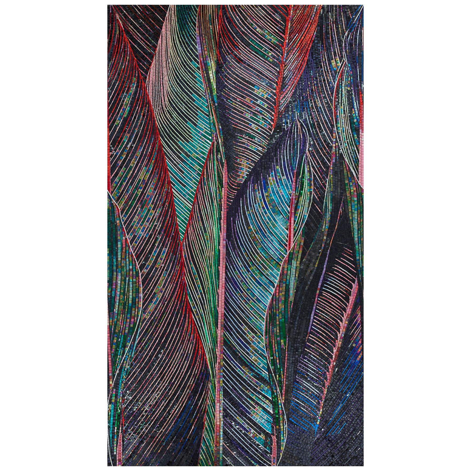 Artistic Mosaic Handmade on Aluminum Panel Dimension and Colors Customizable