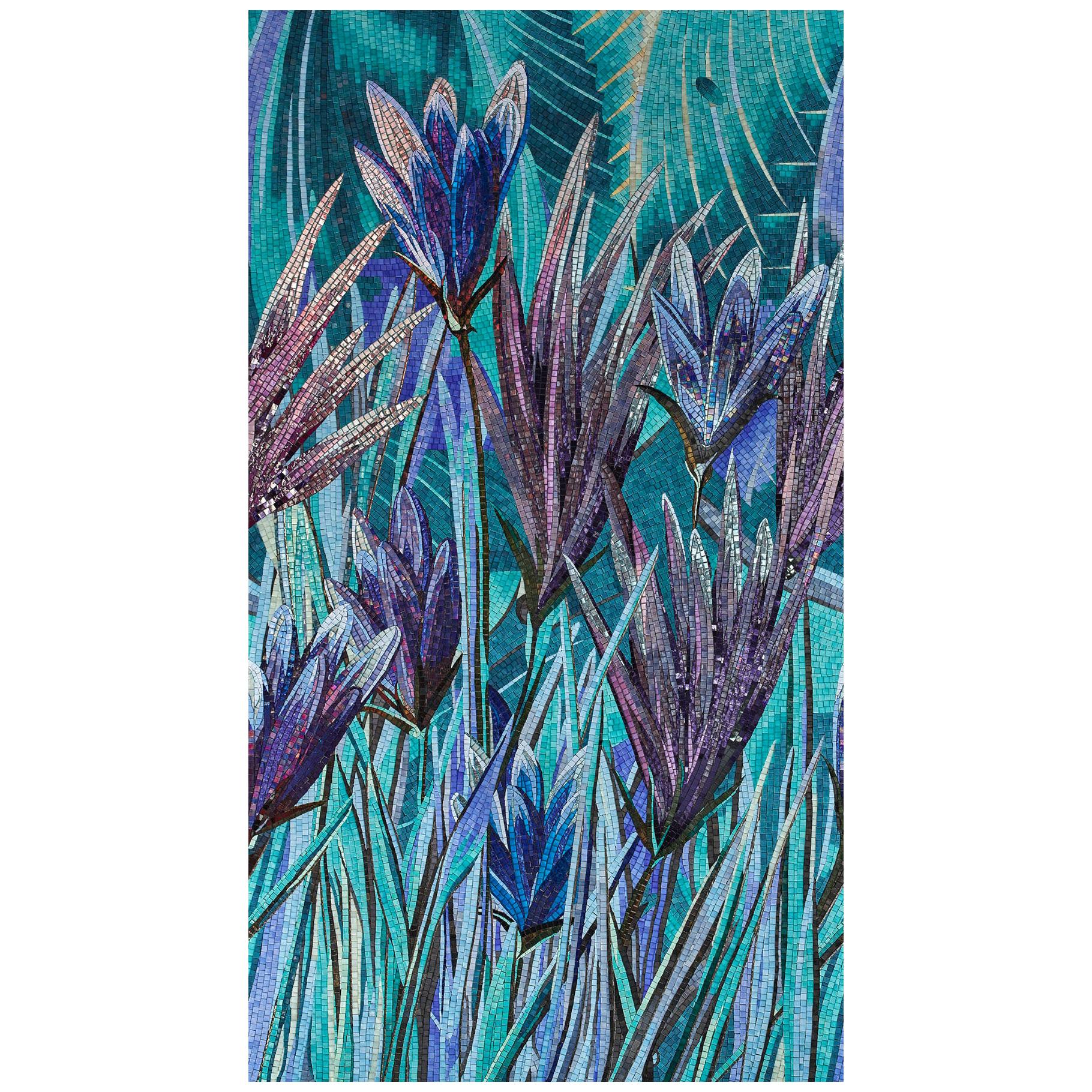 Artistic Mosaic Handmade on Aluminum Panel Dimension und Farben anpassbar