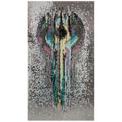 Artistic Mosaic Handmade on Aluminum Panel Dimension and Colors Customizable