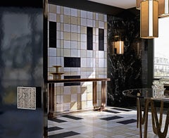 Artistic Mosaic Handmade Glass and Marble Mosaic Customizable