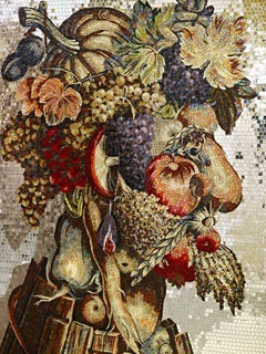 Artistic Mosaic Handmade Portrait Wall Decor Dimension and Colors Customizable