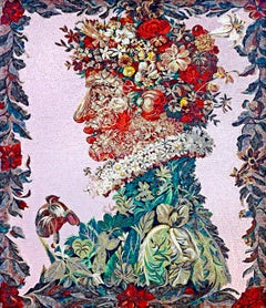 Artistic Mosaic Handmade Portrait Wall Decor Dimension and Colors Customizable