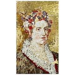 Mosaico artistico fatto a mano con ritratto, decorazione da parete Dimensioni e colori personalizzabili